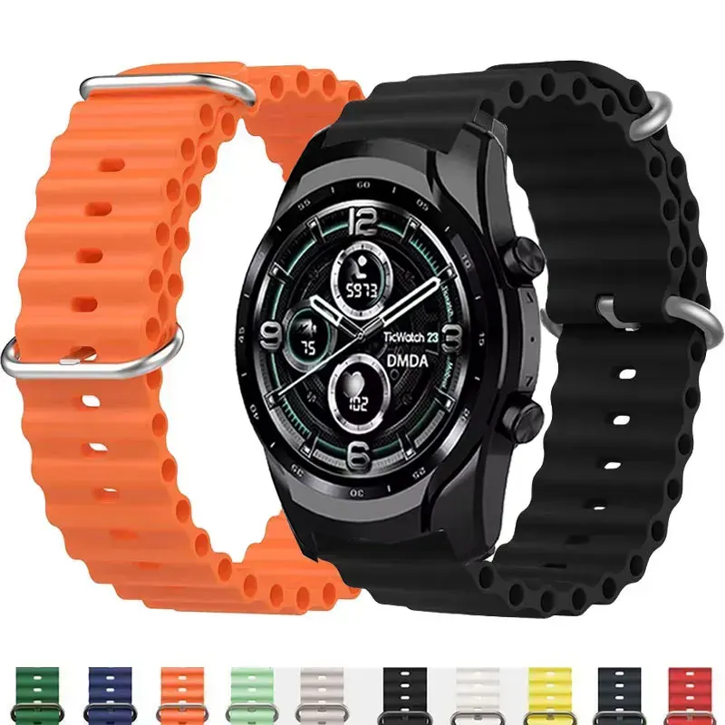 Ocean Silicone Bracelet For TicWatch Pro 3 Ultra Strap E3 E2 S2Pro X GTW 2021 Smartwatch Accessories 22mm 20mm Soort Watch Band
Ocean Silicone Bracelet For TicWatch Pro 3 Ultra Strap E3 E2 S2Pro X GTW 2021 Smartwatch Accessories 22mm 20mm Soort Watch Band