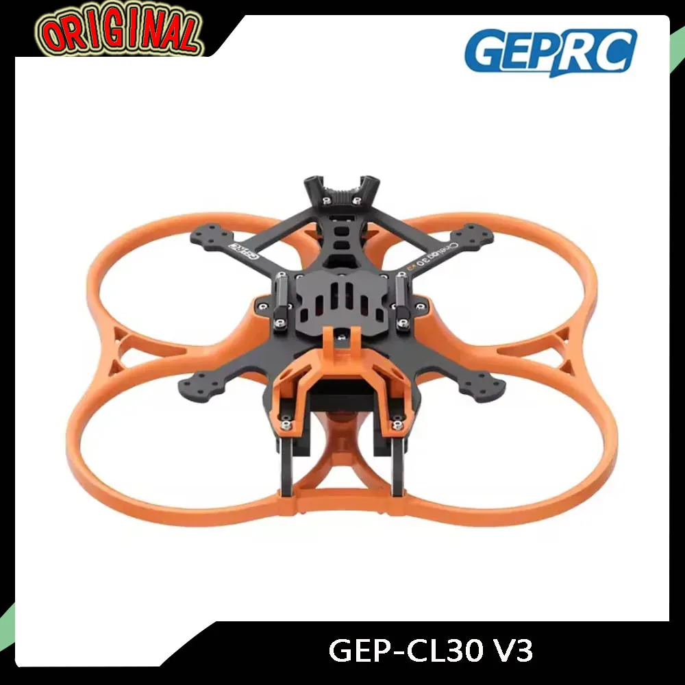 GEPRC GEP-CL30 V3 O4 PRO 3" Carbon Fiber Frame (Black/Orange)-2.5mm Thickness,128mm Wheelbase,Fit FPV Quads & 1404-1408 Motors
GEPRC GEP-CL30 V3 O4 PRO 3" Carbon Fiber Frame (Black/Orange)-2.5mm Thickness,128mm Wheelbase,Fit FPV Quads & 1404-1408 Motors