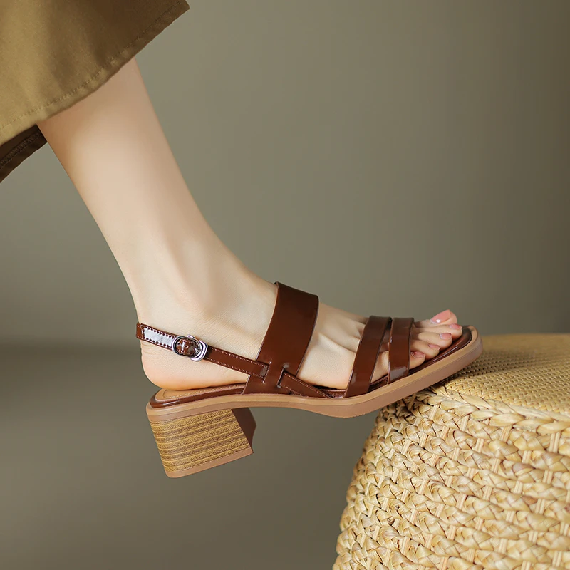 2024 New Summer Women Shoes Sandals Open Toe Sandals Chunky Heel Women Sandals Split Leather Shoes for Women High Heels Handmade
2024 New Summer Women Shoes Sandals Open Toe Sandals Chunky Heel Women Sandals Split Leather Shoes for Women High Heels Handmade
