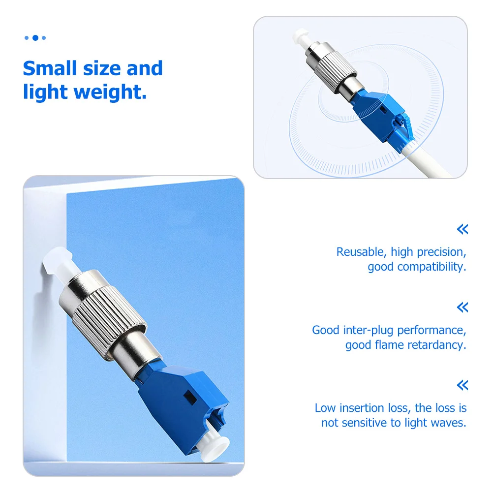 2Pcs Fiber Optic Adapters Fc Male to Lc Female Hybrid Converter Ceramic Metal High Precision Low Insertion Loss for Telecom
2Pcs Fiber Optic Adapters Fc Male to Lc Female Hybrid Converter Ceramic Metal High Precision Low Insertion Loss for Telecom