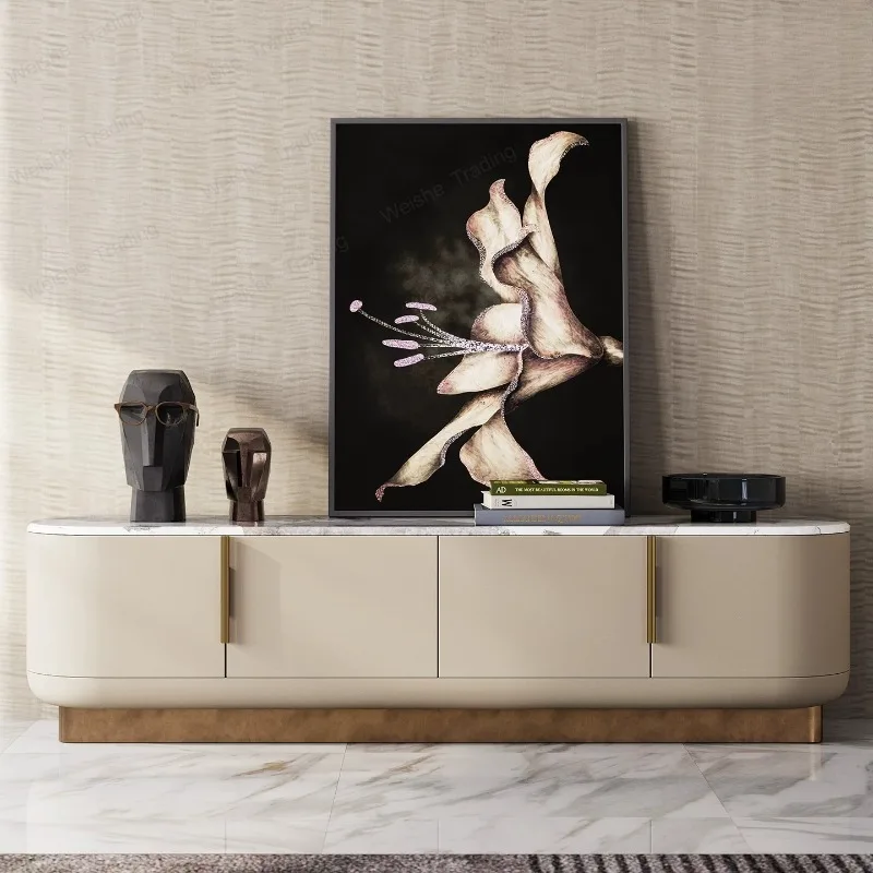 Italian light luxury TV cabinet mansion large flat living room custom post-modern advanced marble coffee table floor cabinet
Italian light luxury TV cabinet mansion large flat living room custom post-modern advanced marble coffee table floor cabinet