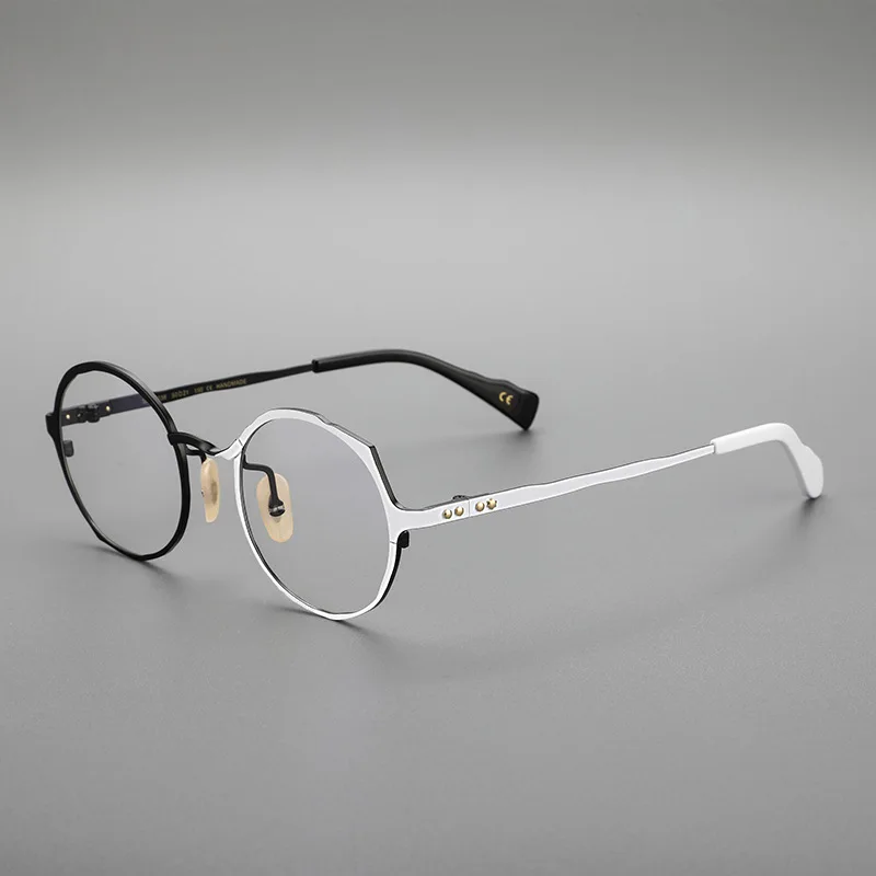 Japanese Style Round Female Myopia Glasses Frame Men Handmade Irregular Personality Vintage Pure Titanium Glasses Frame
Japanese Style Round Female Myopia Glasses Frame Men Handmade Irregular Personality Vintage Pure Titanium Glasses Frame