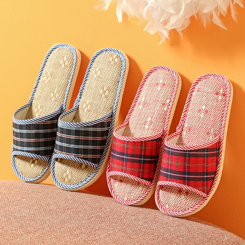Spring Summer Linen Men Women Indoor Floor Slippers Unisex Simple Comfort House Home Slipper Plaid Shoes for Male Female
Spring Summer Linen Men Women Indoor Floor Slippers Unisex Simple Comfort House Home Slipper Plaid Shoes for Male Female