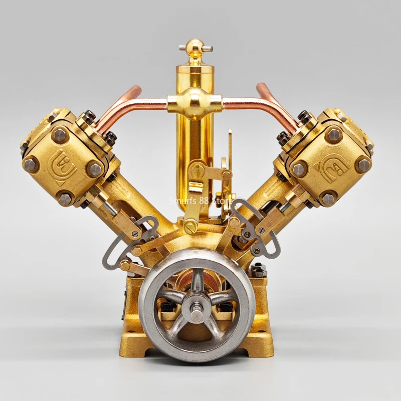 RW Two Cylinder Steam Engine Model Metal Four-stroke Inline V-type Steam Engine Suitable for Mini Boat Science Experiment Toys
RW Two Cylinder Steam Engine Model Metal Four-stroke Inline V-type Steam Engine Suitable for Mini Boat Science Experiment Toys