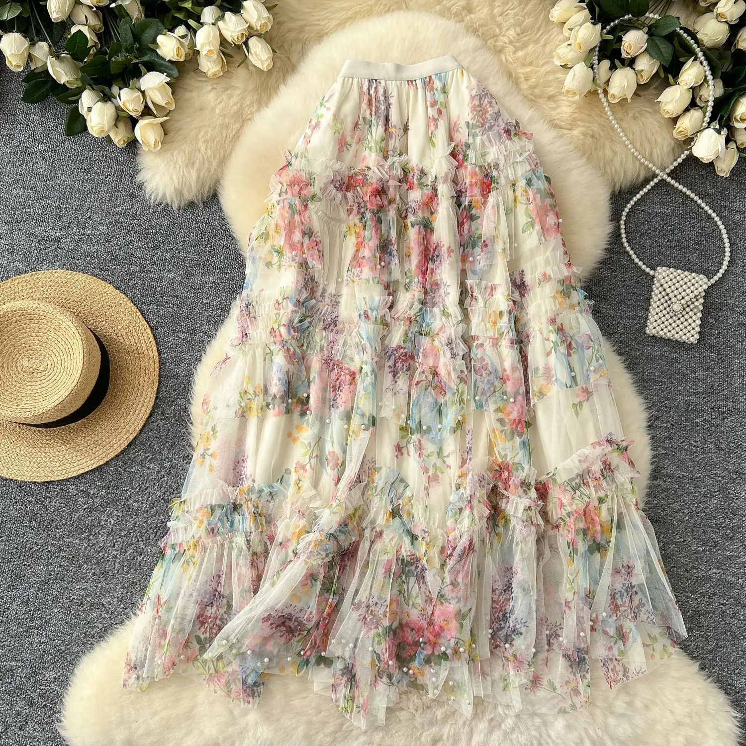 2025 New Heavy Beaded Fairy Tulle Cake Skirt for Women Multi Layer High A Line Mid Length Elegant Lightweight Ladies Fashion
2025 New Heavy Beaded Fairy Tulle Cake Skirt for Women Multi Layer High A Line Mid Length Elegant Lightweight Ladies Fashion
