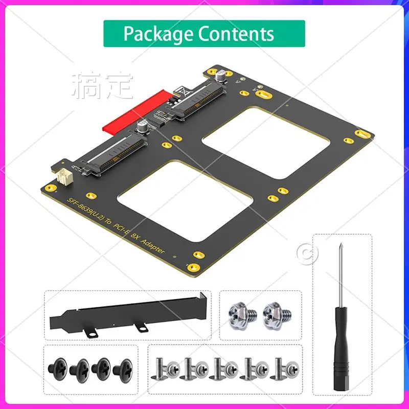 ABT-Dual U.2 SSD To Pcie 4.0 X8 Adapter, Support 2 X U.2 SSD Or Soft Raid, Without PCI-E Splitter Function
ABT-Dual U.2 SSD To Pcie 4.0 X8 Adapter, Support 2 X U.2 SSD Or Soft Raid, Without PCI-E Splitter Function