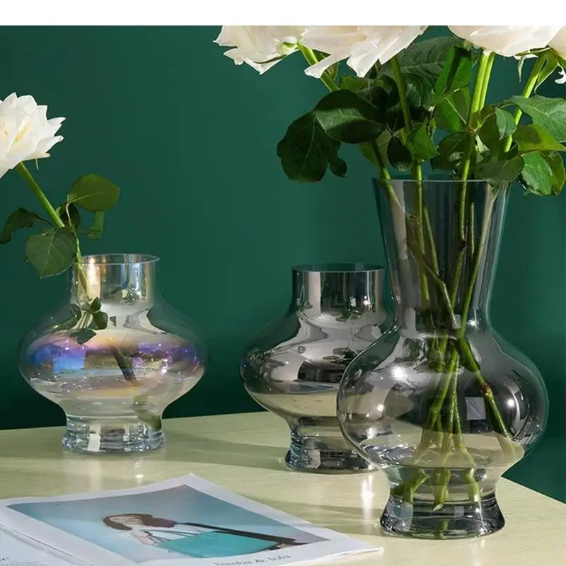 Colorful Gradient Glass Vase Hydroponics Flower Pots Desk Decoration Artificial Flowers Modern Decor Transparent Floral Vases
Colorful Gradient Glass Vase Hydroponics Flower Pots Desk Decoration Artificial Flowers Modern Decor Transparent Floral Vases