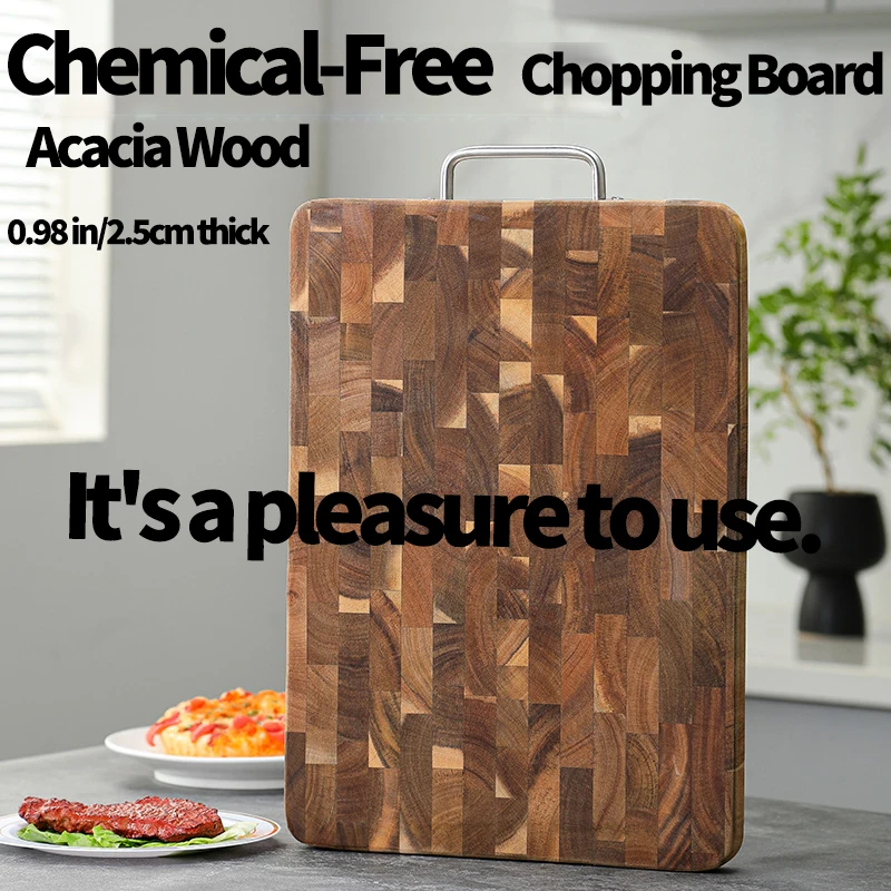 Прочная деревянная разделочная доска из акации, массив дерева, антибактериальная, устойчивая к плесени, долговечная, разделочный блок
Прочная деревянная разделочная доска из акации, массив дерева, антибактериальная, устойчивая к плесени, долговечная, разделочный блок