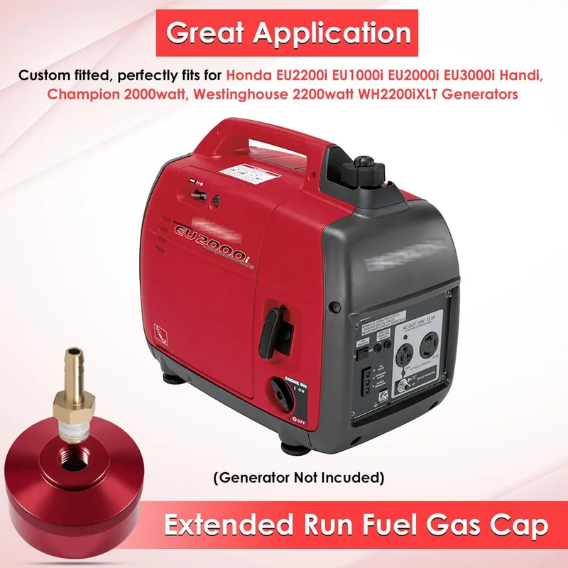 Fuel Gas Cap with Brass Hose Fits for Honda EU2200i EU1000i EU2000i EU3000i Handi, Champion 2000watt, Westinghouse 2200watt
Fuel Gas Cap with Brass Hose Fits for Honda EU2200i EU1000i EU2000i EU3000i Handi, Champion 2000watt, Westinghouse 2200watt