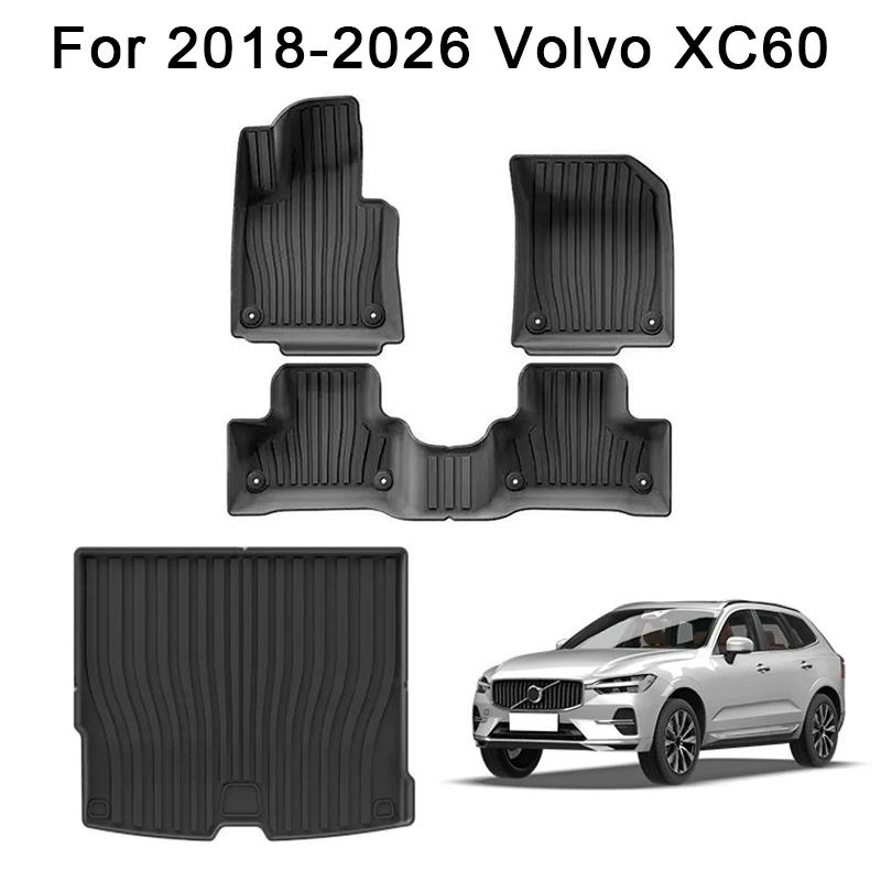 TPE Floor Mats & Cargo Liners for 2018 2019 2020 2021 2022 2023 2024 2025 2026 Volvo XC60, All Weather Anti-Slip Trunk Mats
TPE Floor Mats & Cargo Liners for 2018 2019 2020 2021 2022 2023 2024 2025 2026 Volvo XC60, All Weather Anti-Slip Trunk Mats