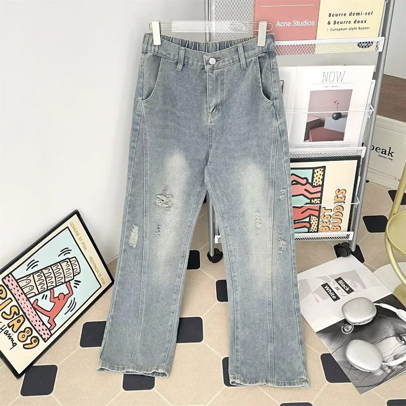 Mens Jeans Relaxed Fit Distressed Embroidery Baggy Denim Pants Man Pants Straight Leg Washed American Vintage Streetwear Spring
Mens Jeans Relaxed Fit Distressed Embroidery Baggy Denim Pants Man Pants Straight Leg Washed American Vintage Streetwear Spring