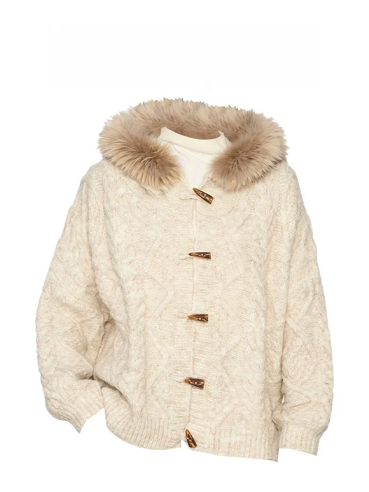 2025 New Style Women's Loose Lazy Fleece Lined Knitted Hat Coat with Button Thickened Knitted Cardigan Set Luxury Fashion
2025 New Style Women's Loose Lazy Fleece Lined Knitted Hat Coat with Button Thickened Knitted Cardigan Set Luxury Fashion