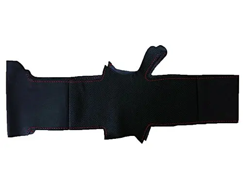 Black Real Leather Steering Wheel Cover, Hand-Stitched With Red Thread, Non-Slip & Breathable, Fits 13.5–14.5 Inch Wheels For
Black Real Leather Steering Wheel Cover, Hand-Stitched With Red Thread, Non-Slip & Breathable, Fits 13.5–14.5 Inch Wheels For
