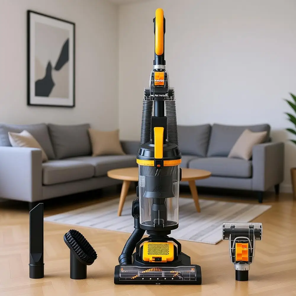 Вертикальный пылесос для шерсти животных, легкий, для дома, для ковров и твердых полов, с насадкой для животных, желтый
Вертикальный пылесос для шерсти животных, легкий, для дома, для ковров и твердых полов, с насадкой для животных, желтый