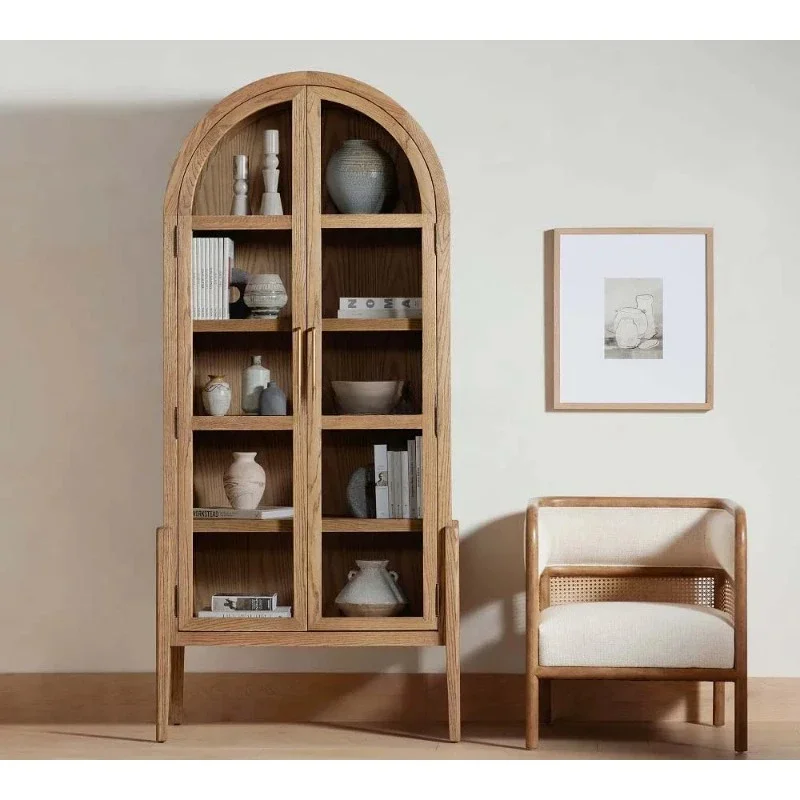 American Style Dining Room Furniture Double customized Wooden Cabinet with Glass
American Style Dining Room Furniture Double customized Wooden Cabinet with Glass