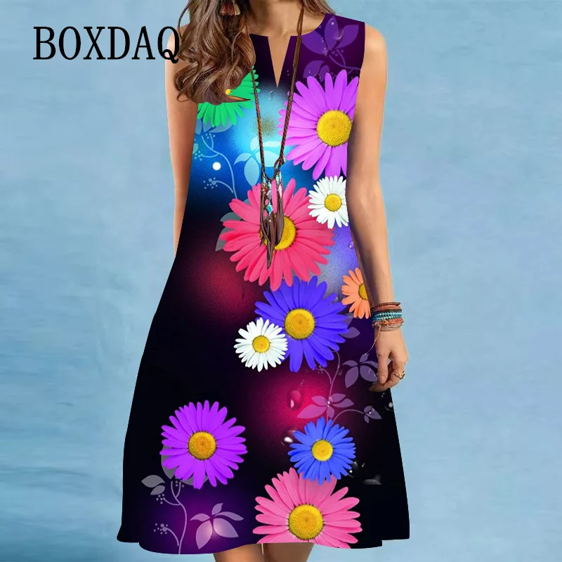 2025 New Summer Dress For Women Floral Print Short Mini Dress Oversized Casual Sleeveless V-neck Tank Beach Women Dress Vestidos
2025 New Summer Dress For Women Floral Print Short Mini Dress Oversized Casual Sleeveless V-neck Tank Beach Women Dress Vestidos