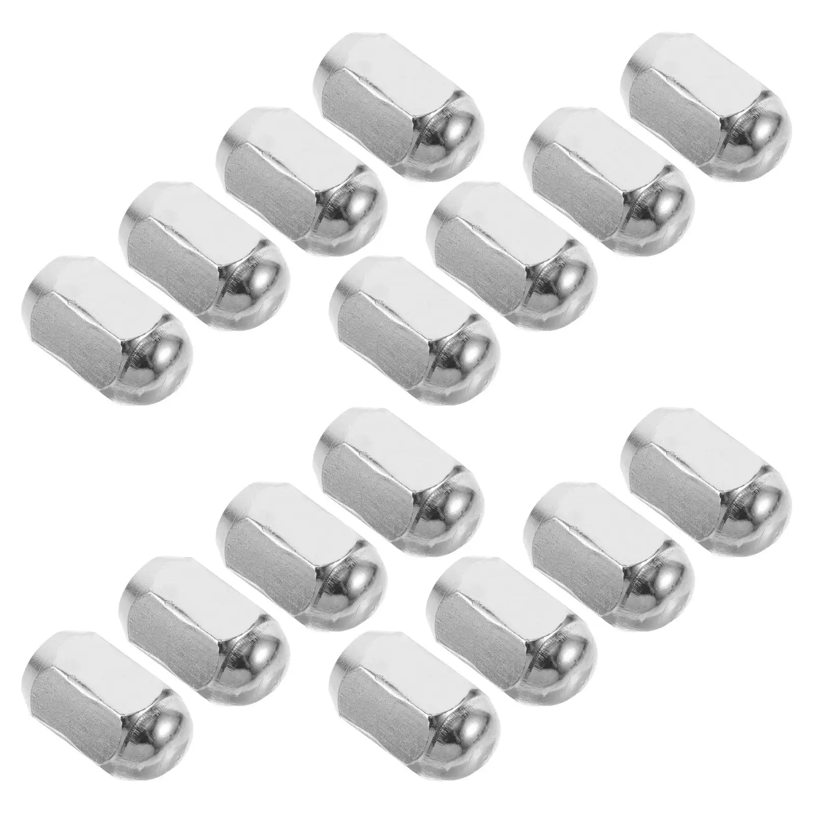 16Pcs Rear Axle Hub Nut Atv Wheel Lug Nuts M10x1.25 Replacement for 10 12 14 Inch Rims Automobile Wheel Hub Modification Screws