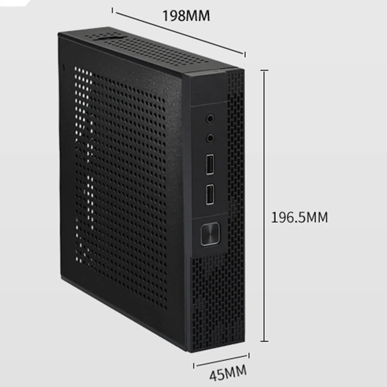 ITX Computer Case 2.0 USB Compact Size Simple Mini PC Case for Home Supplies
ITX Computer Case 2.0 USB Compact Size Simple Mini PC Case for Home Supplies