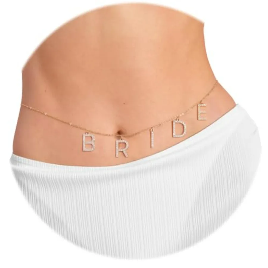 xo, Fetti Bride Body Chain, Bachelorette Party Belly Chain, Bride to Be Gift, Adjustable, Non-Precious Metal, No Gemstone
xo, Fetti Bride Body Chain, Bachelorette Party Belly Chain, Bride to Be Gift, Adjustable, Non-Precious Metal, No Gemstone