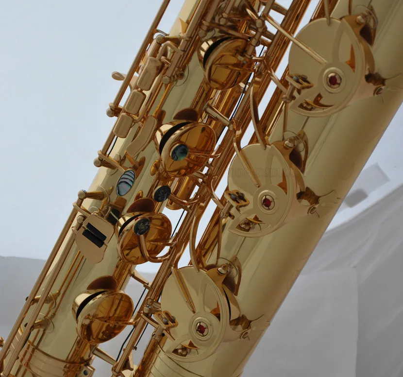 Professional Gold TaiShan Eb Baritone Sax Low A Saxophone ABALONE Key 2 Necks 2025
Professional Gold TaiShan Eb Baritone Sax Low A Saxophone ABALONE Key 2 Necks 2025
