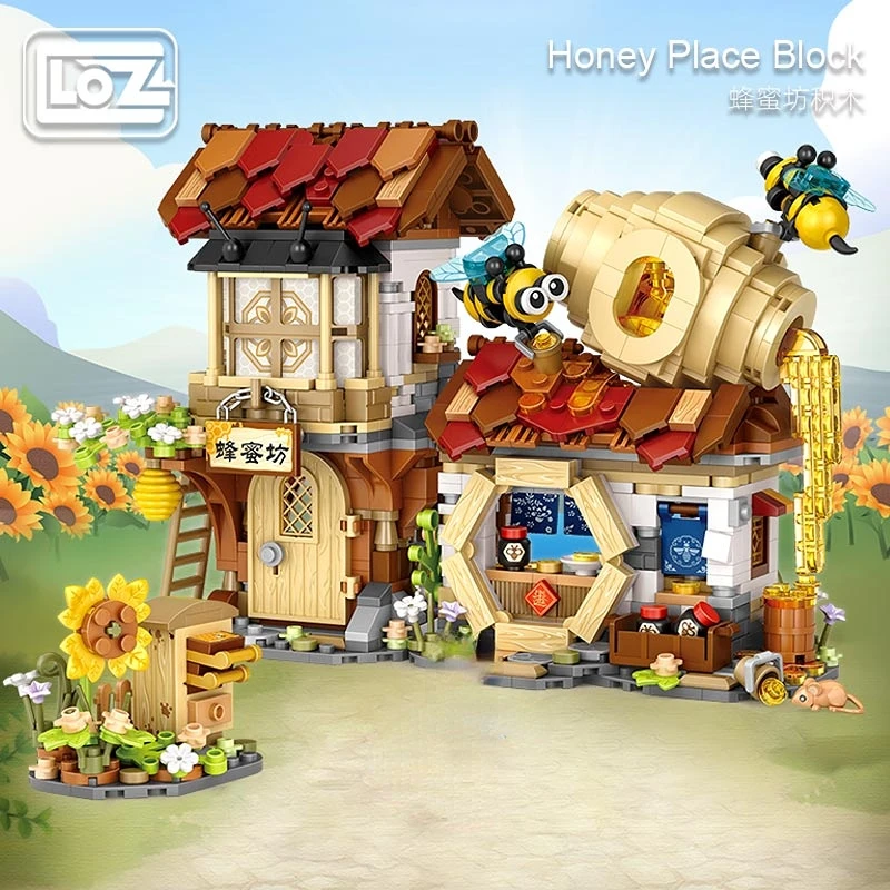 Loz Honey Shop Folding House with Details Chinese Street View China Town Shops Small Particles Assembled Building Block Toys
Loz Honey Shop Folding House with Details Chinese Street View China Town Shops Small Particles Assembled Building Block Toys