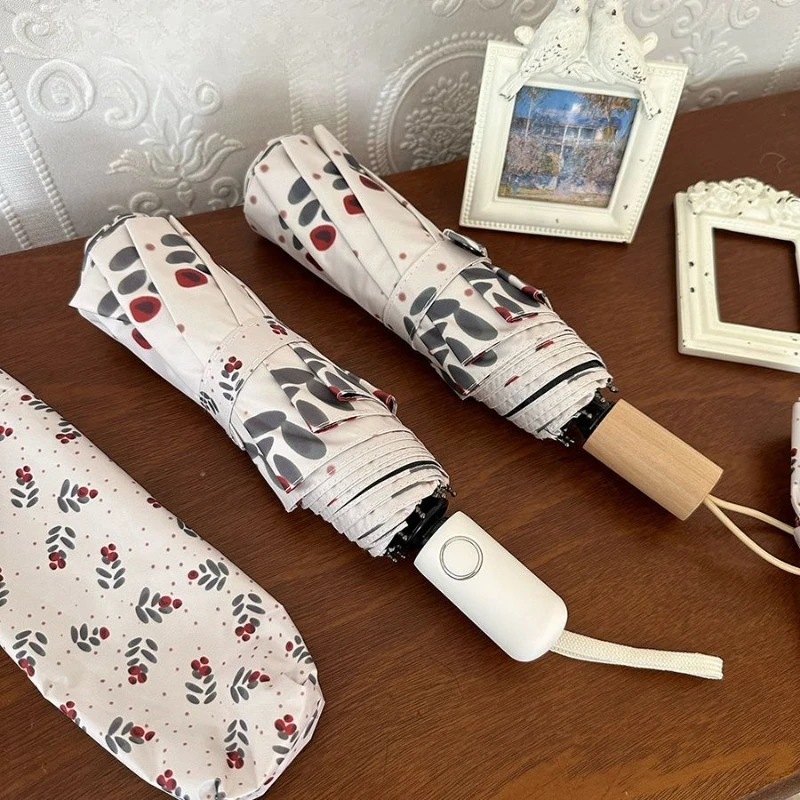 Polka Dot Hawthorn Pattern Umbrella Sunny Rainy Dual Use UV Protection Foldable Black Glue Sun Shade Umbrella
Polka Dot Hawthorn Pattern Umbrella Sunny Rainy Dual Use UV Protection Foldable Black Glue Sun Shade Umbrella