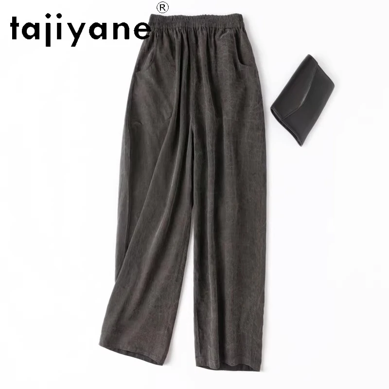 TAJIYANE 100% Mulberry Silk 24 Mommes Pants Woman High Quality Baggy Pants Reversible Trousers Spring Clothes Women 2025 Штаны
TAJIYANE 100% Mulberry Silk 24 Mommes Pants Woman High Quality Baggy Pants Reversible Trousers Spring Clothes Women 2025 Штаны