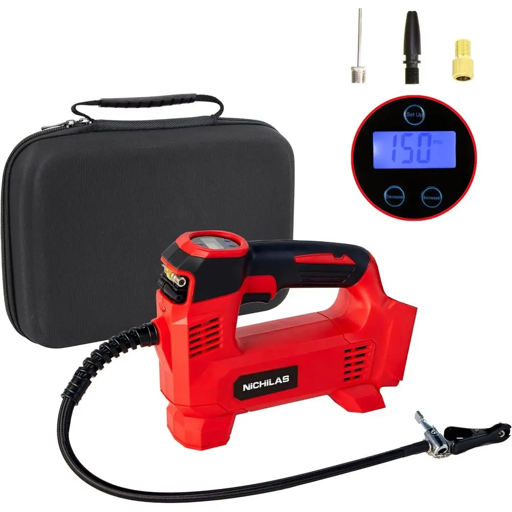 Автомобильный портативный воздушный компрессор с ЖК-дисплеем и фиксированной настройкой давления для автомобилей, мотоциклов, велосипедов, мячей (без аккумулятора)
Автомобильный портативный воздушный компрессор с ЖК-дисплеем и фиксированной настройкой давления для автомобилей, мотоциклов, велосипедов, мячей (без аккумулятора)