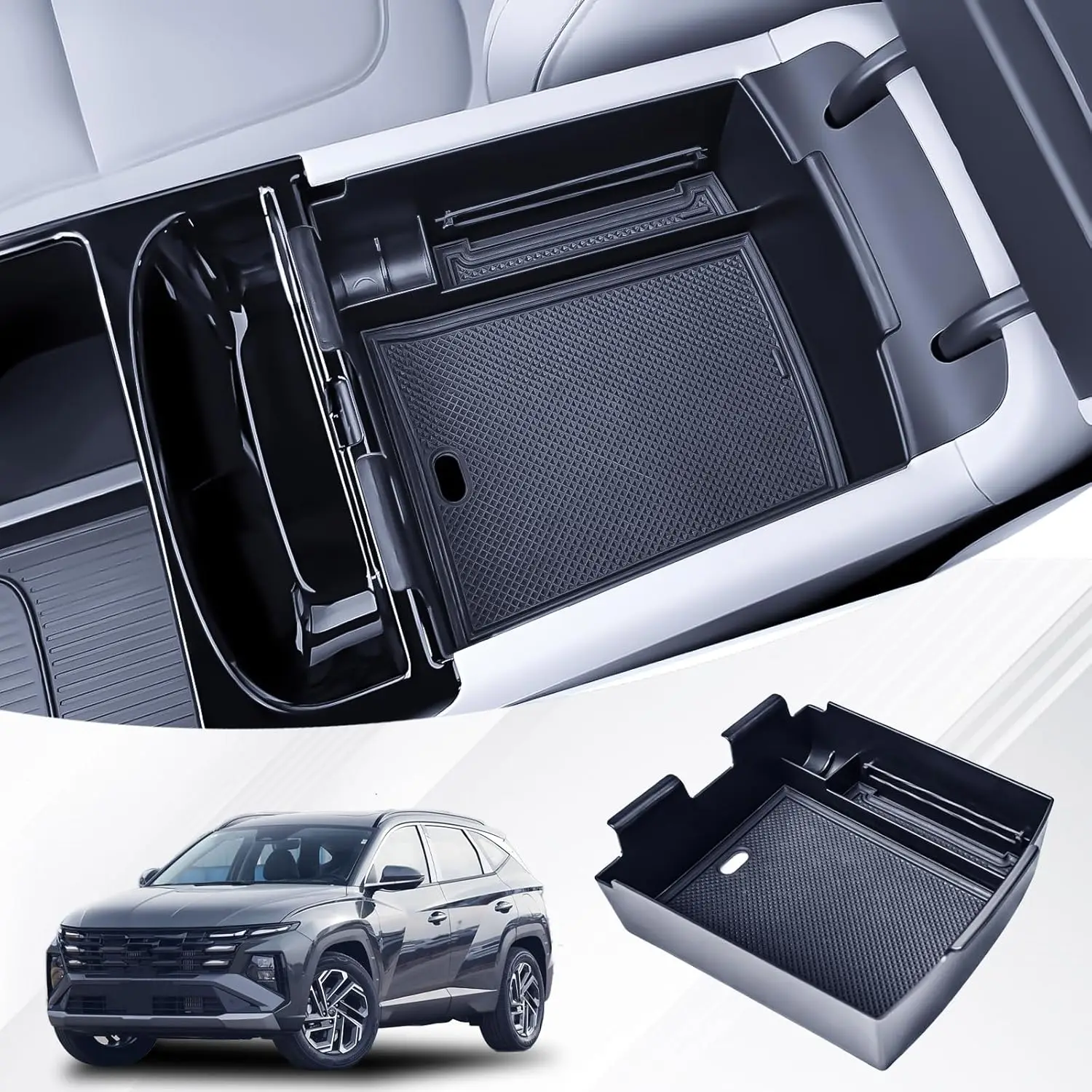 RUNROAD Center Console Organizer Tray For 2025 Hyundai Tucson Limited Hybrid Accessories, Armrest Tray Center Console Organizer
RUNROAD Center Console Organizer Tray For 2025 Hyundai Tucson Limited Hybrid Accessories, Armrest Tray Center Console Organizer