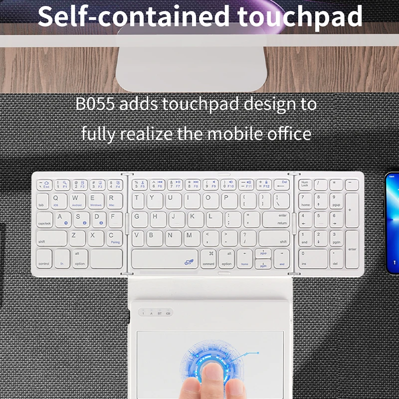 Беспроводная складная клавиатура JOMAA для iPad Air 2: совместима с Windows 10, беспроводным подключением и перезаряжаемой полимерной батареей
Беспроводная складная клавиатура JOMAA для iPad Air 2: совместима с Windows 10, беспроводным подключением и перезаряжаемой полимерной батареей
