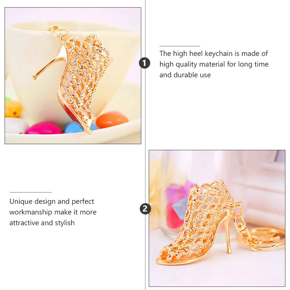 2Pcs High Heel Keychain Zinc Alloy Lightweight Durable Bag Pendant Key Ring Decoration Glossy Small Size Perfect Gift
2Pcs High Heel Keychain Zinc Alloy Lightweight Durable Bag Pendant Key Ring Decoration Glossy Small Size Perfect Gift