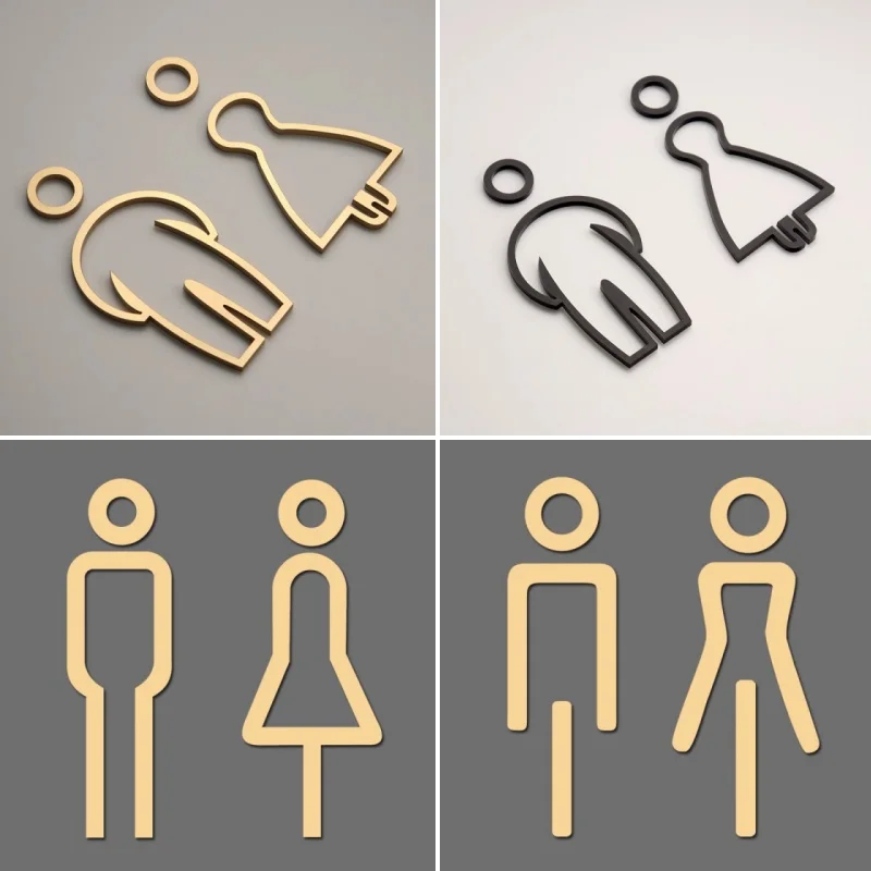 Men and Women Paste Restroom Acrylic Reminder Sign Public Personalized Signage Washroom Door Sign Bathroom Toilet Sticker
Men and Women Paste Restroom Acrylic Reminder Sign Public Personalized Signage Washroom Door Sign Bathroom Toilet Sticker