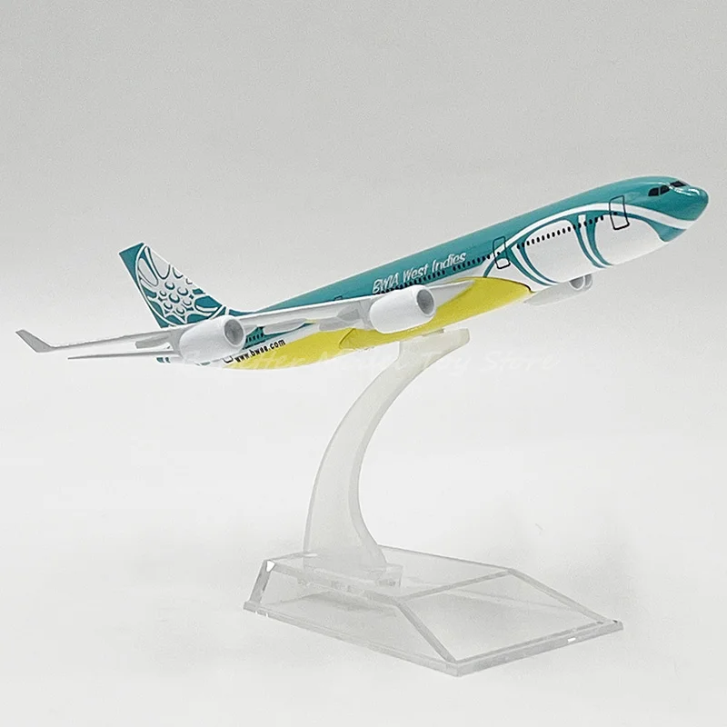 16 cm Diecast Metal Model Plane Toy BWIA West Indies A340 Miniature Replica
16 cm Diecast Metal Model Plane Toy BWIA West Indies A340 Miniature Replica