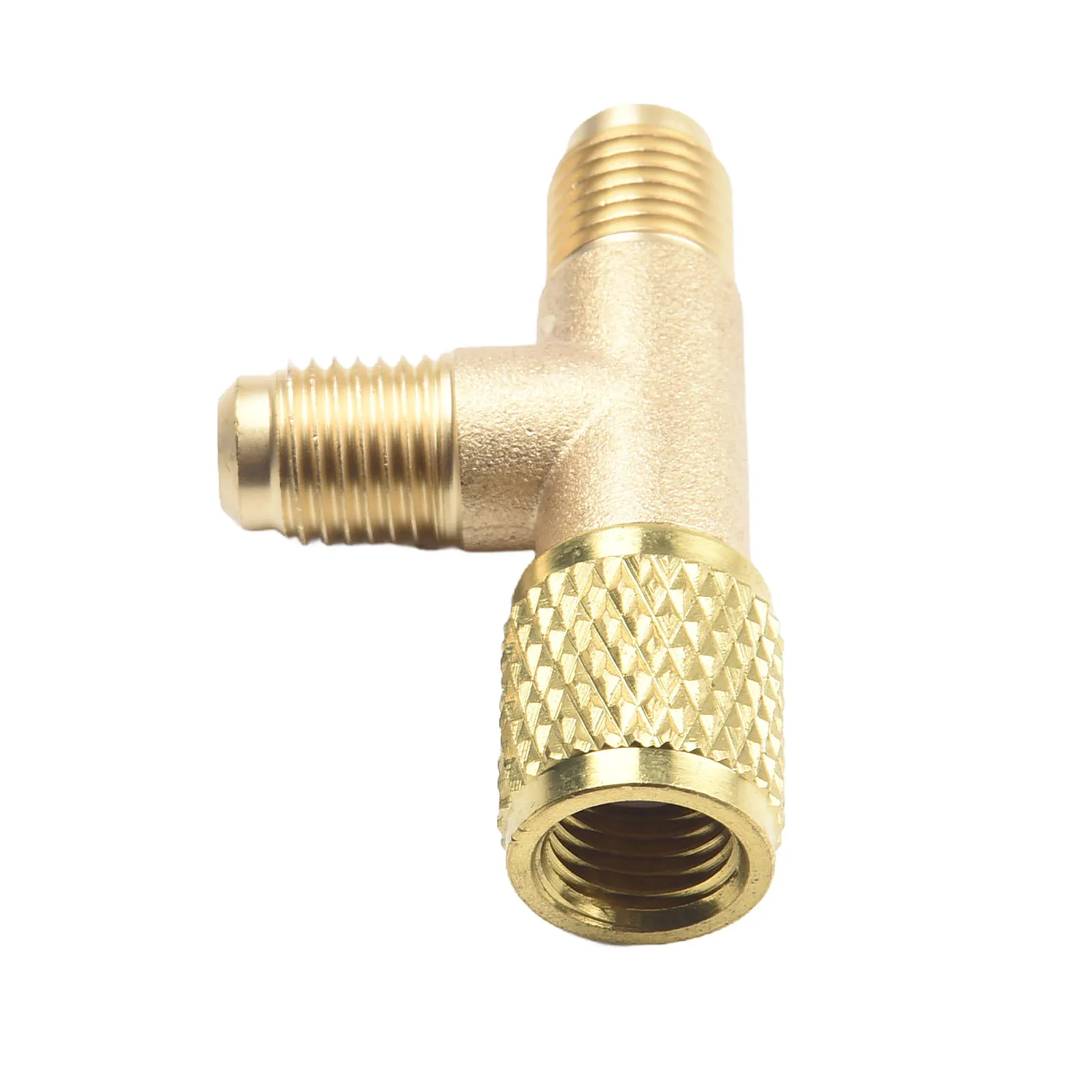 Air Conditioning Quick Connector T-Shaped Adapter - Brand New, High Quality Brass, Yellow, 1/4in SAE Interface
Air Conditioning Quick Connector T-Shaped Adapter - Brand New, High Quality Brass, Yellow, 1/4in SAE Interface