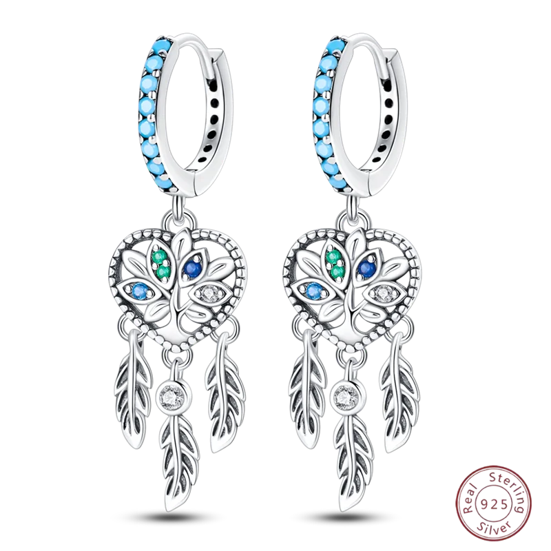 Hot 925 Sterling Silver Earrings Charm Simple Dream Catcher Shiny Zircon Earrings Shiny Zircon Wedding Women Jewelry Gift
Hot 925 Sterling Silver Earrings Charm Simple Dream Catcher Shiny Zircon Earrings Shiny Zircon Wedding Women Jewelry Gift
