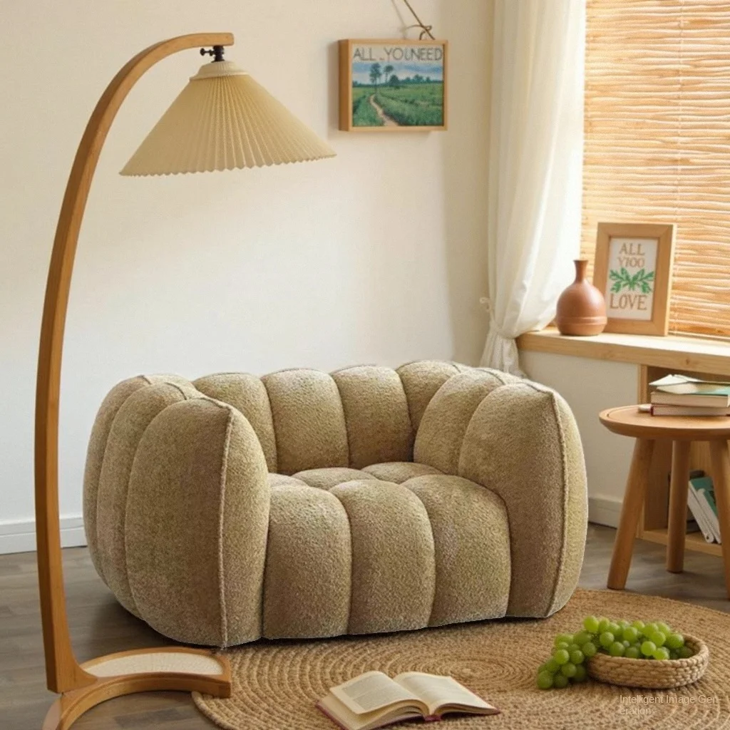 Single-person Household One-piece Molded Compressed Pumpkin Sofa, Boneless Full Sponge High-density Living Room Sofa
Single-person Household One-piece Molded Compressed Pumpkin Sofa, Boneless Full Sponge High-density Living Room Sofa