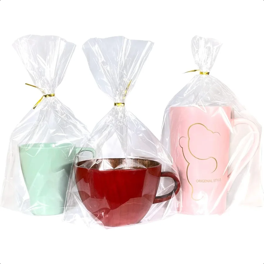 8"x 11" 50Pcs Bottom Gusset Bags Clear Cello Cellophane Treat Goodie Bags with 50x Twist Ties Party Favor Packaging Gift Mug Wr
8"x 11" 50Pcs Bottom Gusset Bags Clear Cello Cellophane Treat Goodie Bags with 50x Twist Ties Party Favor Packaging Gift Mug Wr