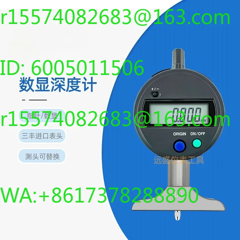 Sanfeng digital display thousand meter with gauge 0-10MM/0.01MM pointer depth meter base
Sanfeng digital display thousand meter with gauge 0-10MM/0.01MM pointer depth meter base