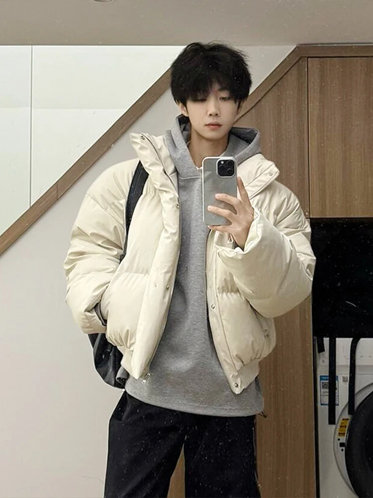 Мужская зимняя теплая куртка-пуховик из искусственной кожи с воротником-стойкой, хлопковая, Cleanfit, с наполнителем из полиэфирного волокна
Мужская зимняя теплая куртка-пуховик из искусственной кожи с воротником-стойкой, хлопковая, Cleanfit, с наполнителем из полиэфирного волокна