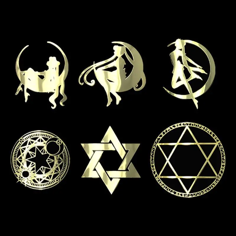Custom. Usagi Tsukino Metal Sticker Moon Hexagram Magic Circle Phone Sticker Computer Decoration Car Stick
Custom. Usagi Tsukino Metal Sticker Moon Hexagram Magic Circle Phone Sticker Computer Decoration Car Stick