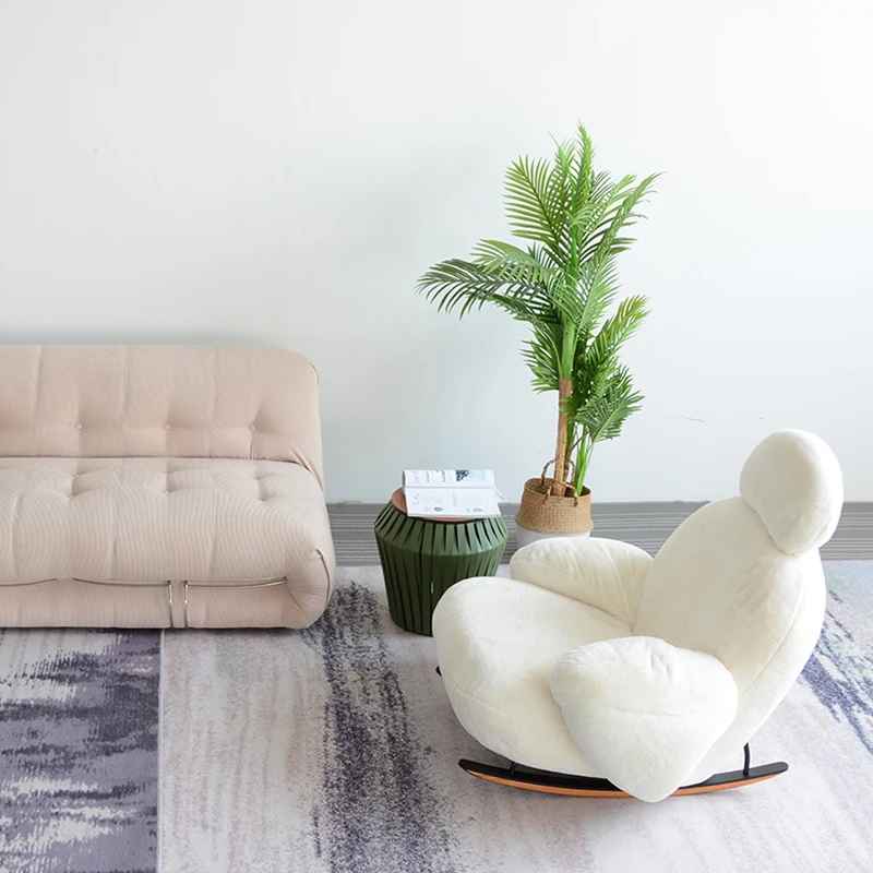 Designer Sofa Living Room Rocking Wooden Cute Styling Nordic Design Bedroom Armrest Makeup Chair Lazy Divano Modern Furniture
Designer Sofa Living Room Rocking Wooden Cute Styling Nordic Design Bedroom Armrest Makeup Chair Lazy Divano Modern Furniture