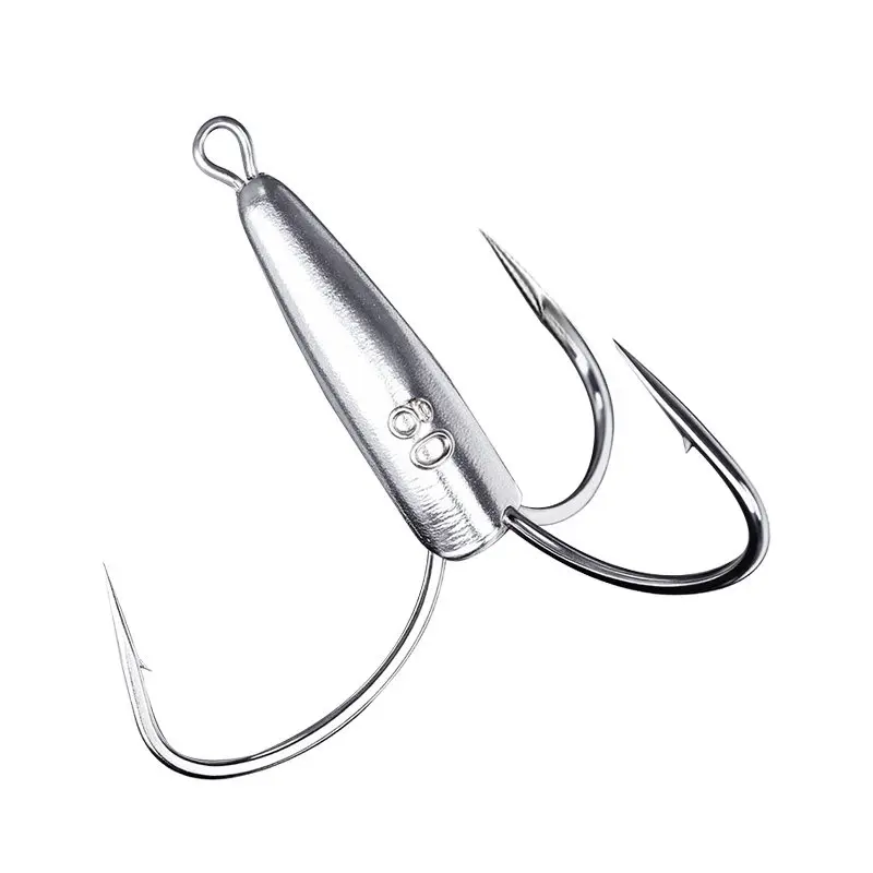 High Carbon Steel Weighted Lure Treble Hook Ultra Sharp Three Claw Spear Snagging Hooks Three Anchor Carp Fishing Jig Head Hooks
High Carbon Steel Weighted Lure Treble Hook Ultra Sharp Three Claw Spear Snagging Hooks Three Anchor Carp Fishing Jig Head Hooks