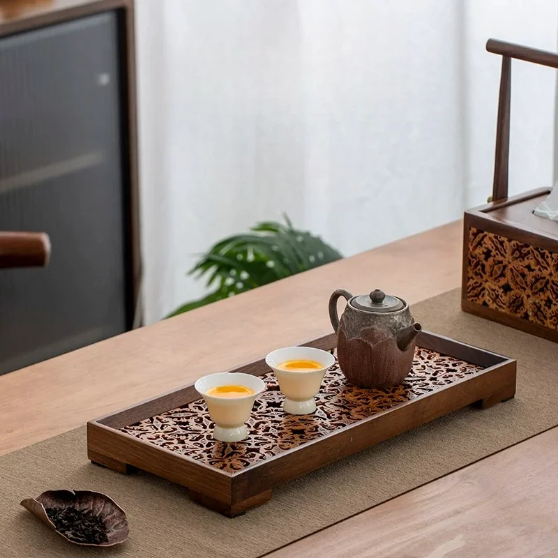 North American Black Walnut Tea Tray, Solid Wood Tea Plate, Dry Brewing Tray, Anti-spill Rustic Desktop Organizer for Home
North American Black Walnut Tea Tray, Solid Wood Tea Plate, Dry Brewing Tray, Anti-spill Rustic Desktop Organizer for Home