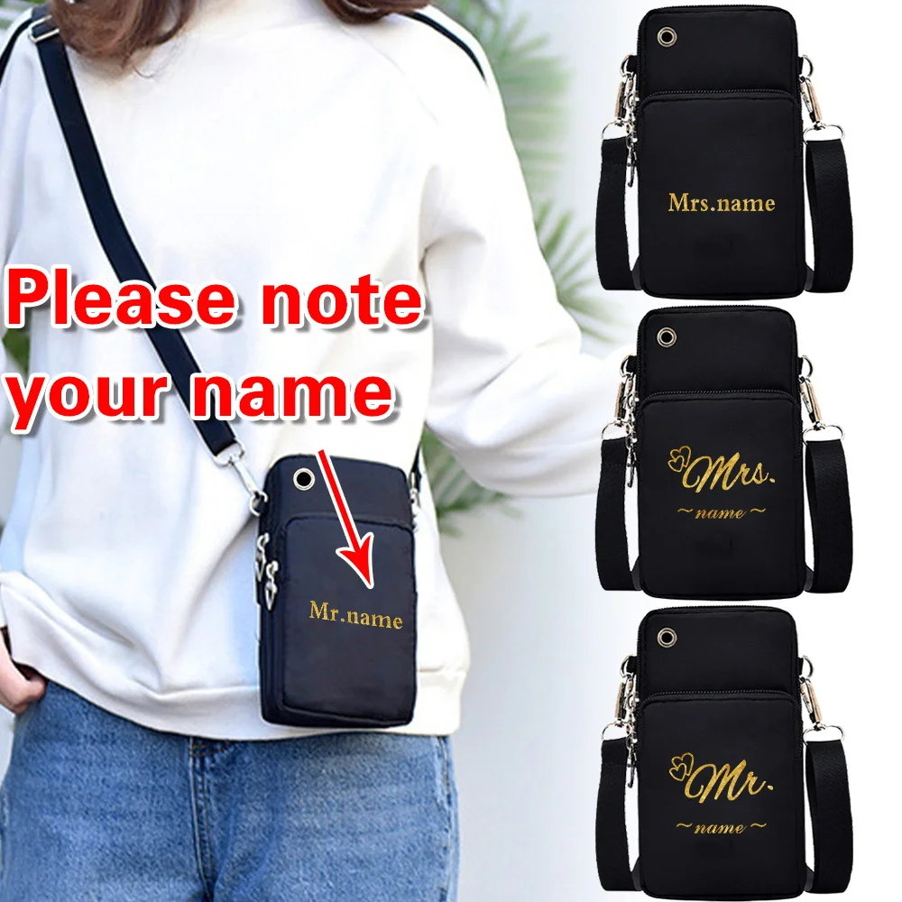 Personalized Customization of Black Portable Mobile Phone Bag Small Crossbody Bag Women's Wallet Canvas Mobile Phone Wallet 
Personalized Customization of Black Portable Mobile Phone Bag Small Crossbody Bag Women's Wallet Canvas Mobile Phone Wallet