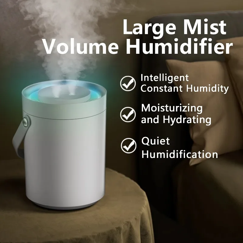 1.3L Portable Ultrasonic Humidifier Oxygen Bar Color Changing Light Low Noise USB for Hotel Household Use Mist Maker
1.3L Portable Ultrasonic Humidifier Oxygen Bar Color Changing Light Low Noise USB for Hotel Household Use Mist Maker