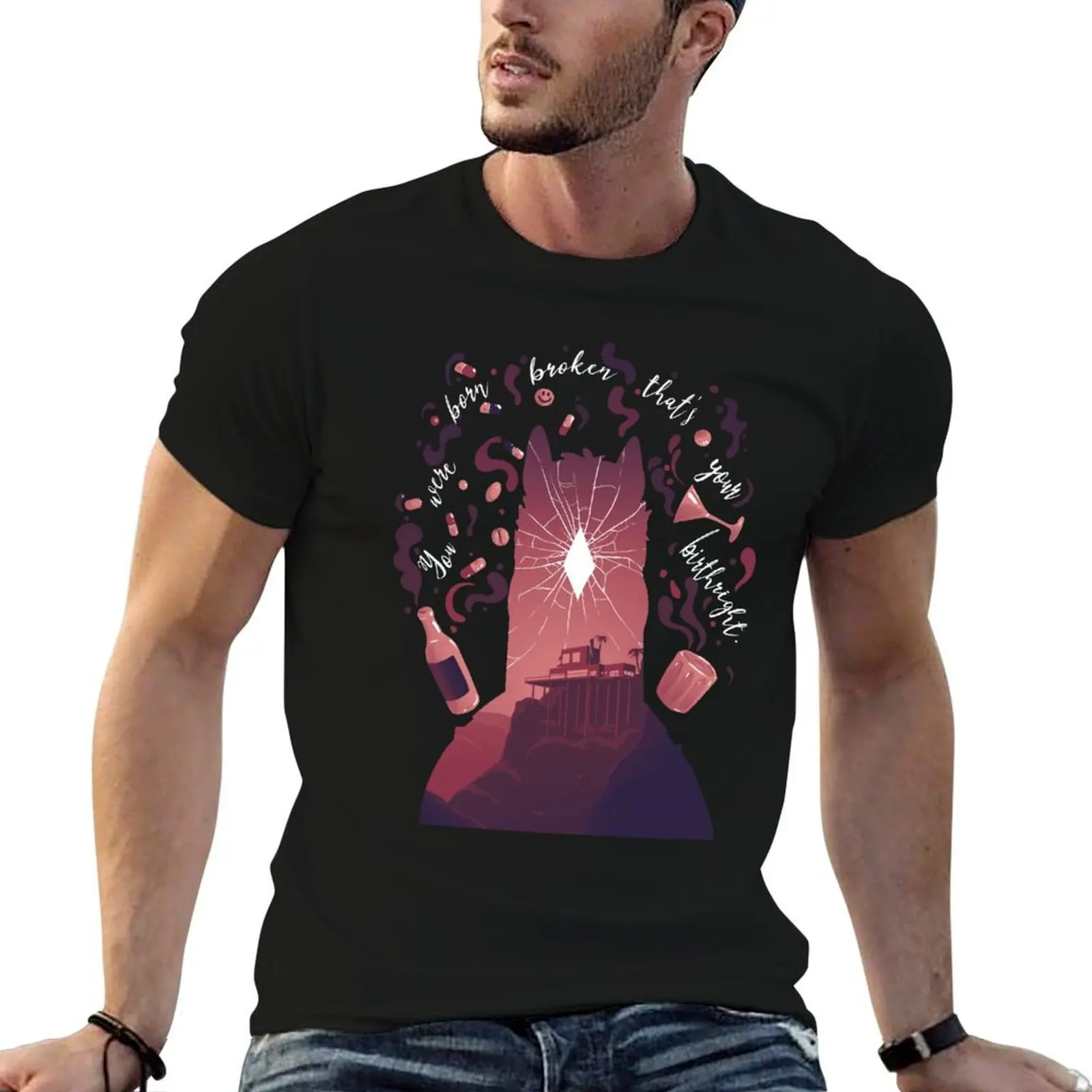 You were born Broken - DARK VERSION T-Shirt man t shirt luxury mens graphic t shirts t shirt man casual T-shirt
You were born Broken - DARK VERSION T-Shirt man t shirt luxury mens graphic t shirts t shirt man casual T-shirt