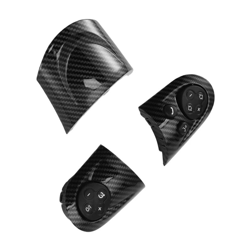 Top Sale Carbon Fiber Style Steering Wheel Switch Button Trim Cap For MINI Cooper R55 R56 R57 R58 R59 R60 R61 Car Accessories