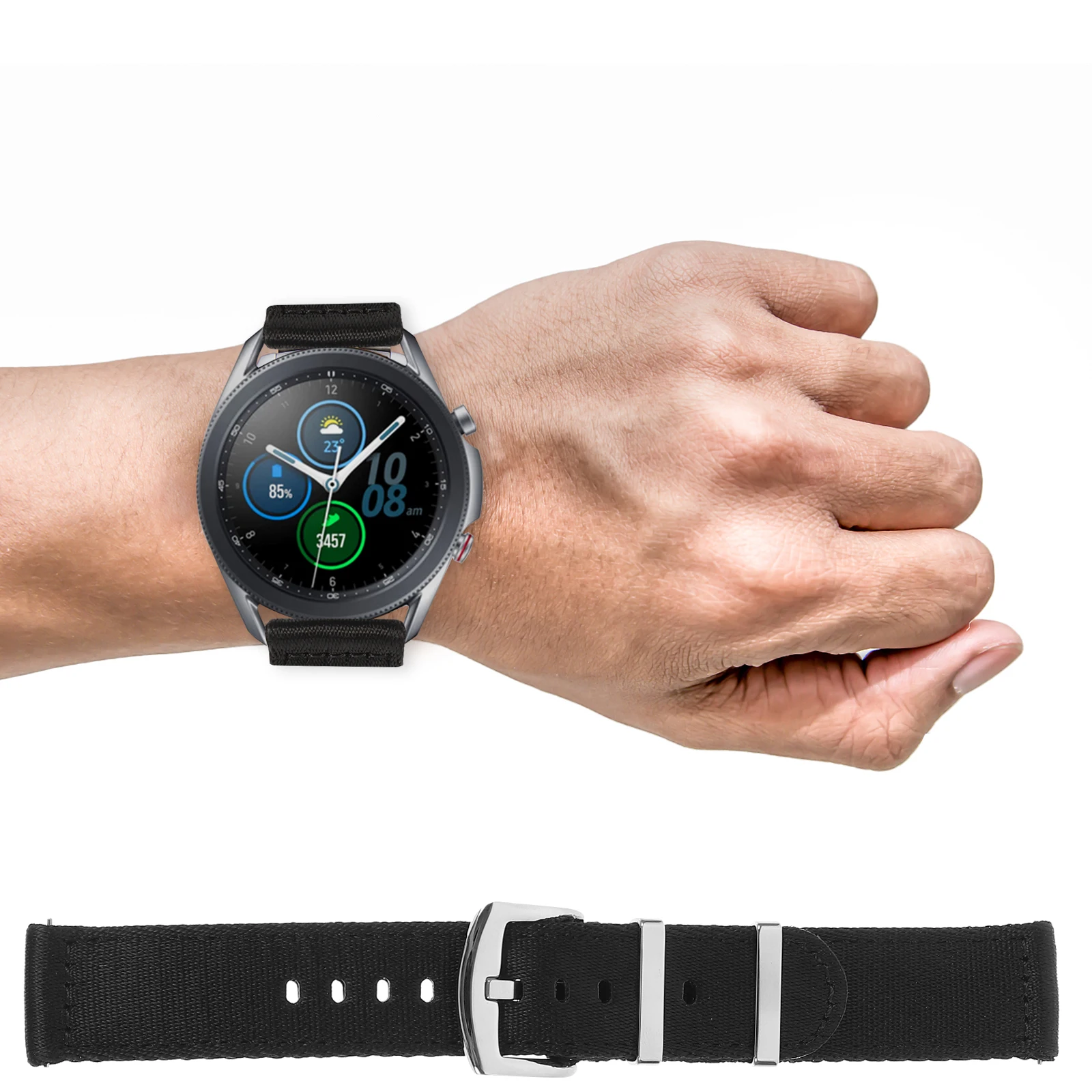 Nylon Watch B Replacement Strap for Men Women Black Adjustable Durable Lightweight Comfortable Breathable Compatible Most
Nylon Watch B Replacement Strap for Men Women Black Adjustable Durable Lightweight Comfortable Breathable Compatible Most