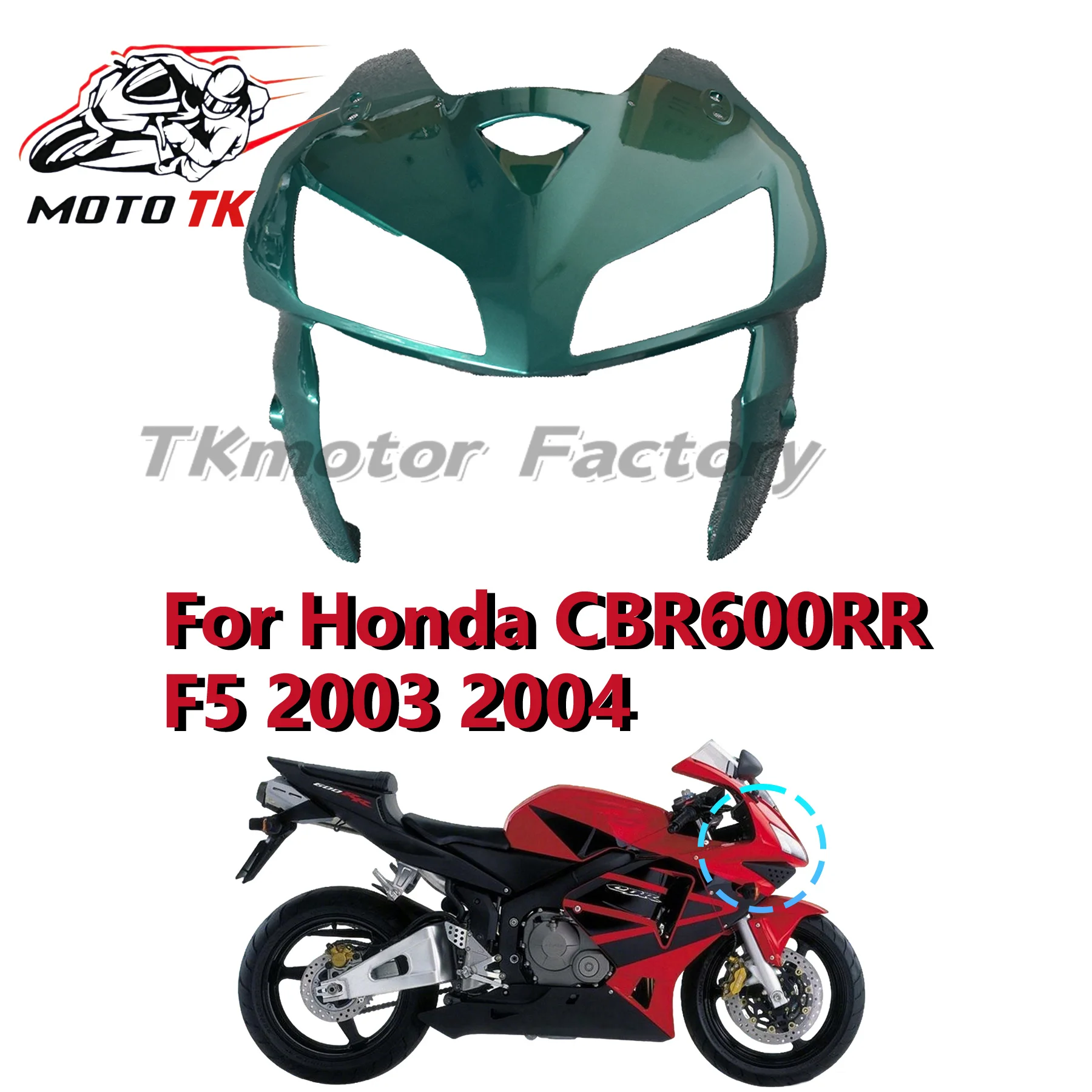 Headlamp Cover Front Nose Headlight Cover Front Protector ABS for Honda CBR600R F5 2003-2004
Headlamp Cover Front Nose Headlight Cover Front Protector ABS for Honda CBR600R F5 2003-2004