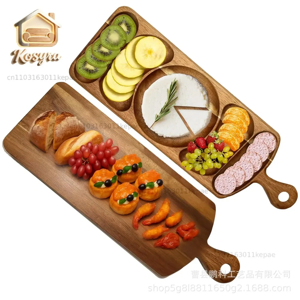 Wooden serving tray with handle Double-sided fruit and vegetable tray Household deli steak grid wooden tray
Wooden serving tray with handle Double-sided fruit and vegetable tray Household deli steak grid wooden tray